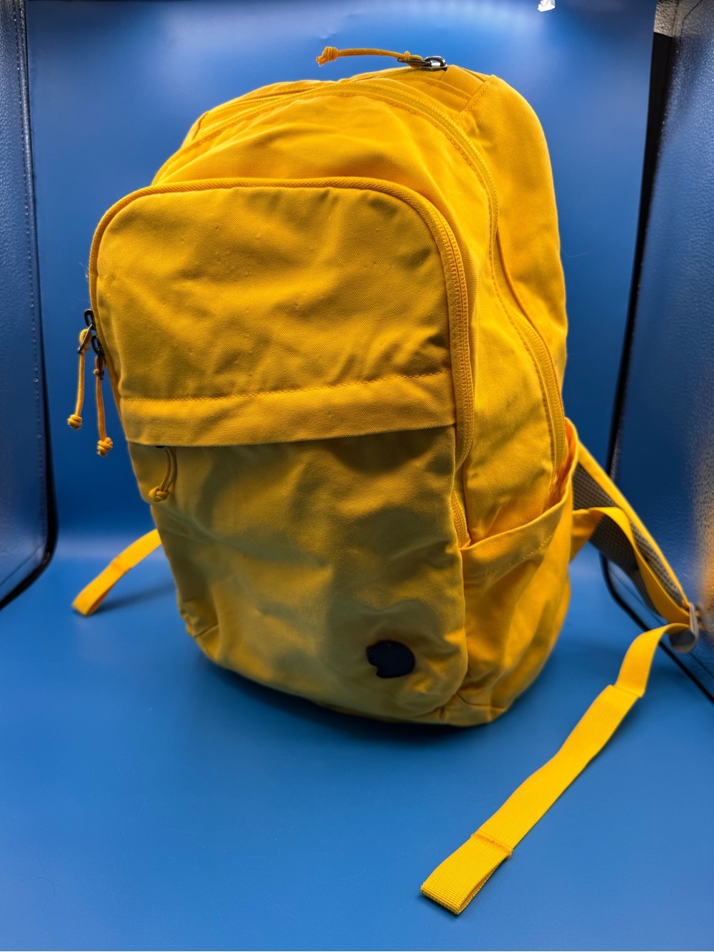 Fjallraven Mustard Yellow Canvas Laptop Backpack 26051 Raven 20L